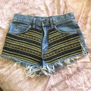 Lee Riders Embroidered Denim Shorts